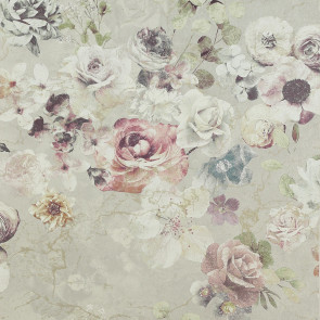 Jane Churchill - Atmosphere IV W/P - Marble Rose Wallpaper - J8004-05 Pearl