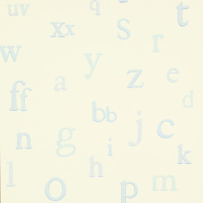 Jane Churchill - Nursery Tales - Alphabet - J130W-01 Blue